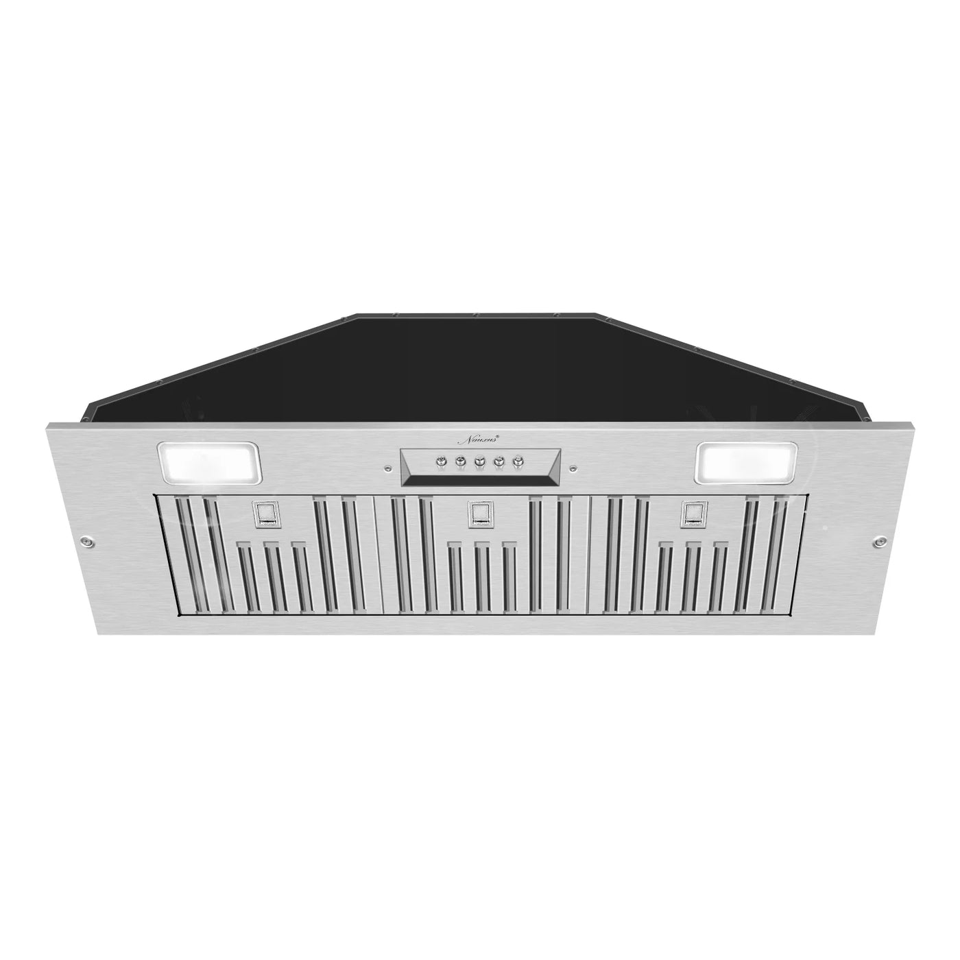 Range Hood, Ultra Quiet Stainless Steel Ducted Insert/Built-in Kitchen Vent Hood with Powerful Suction, LED Lights and Dishwasher Safe Filters, 3-Speed 600 CFM (36in Cold)