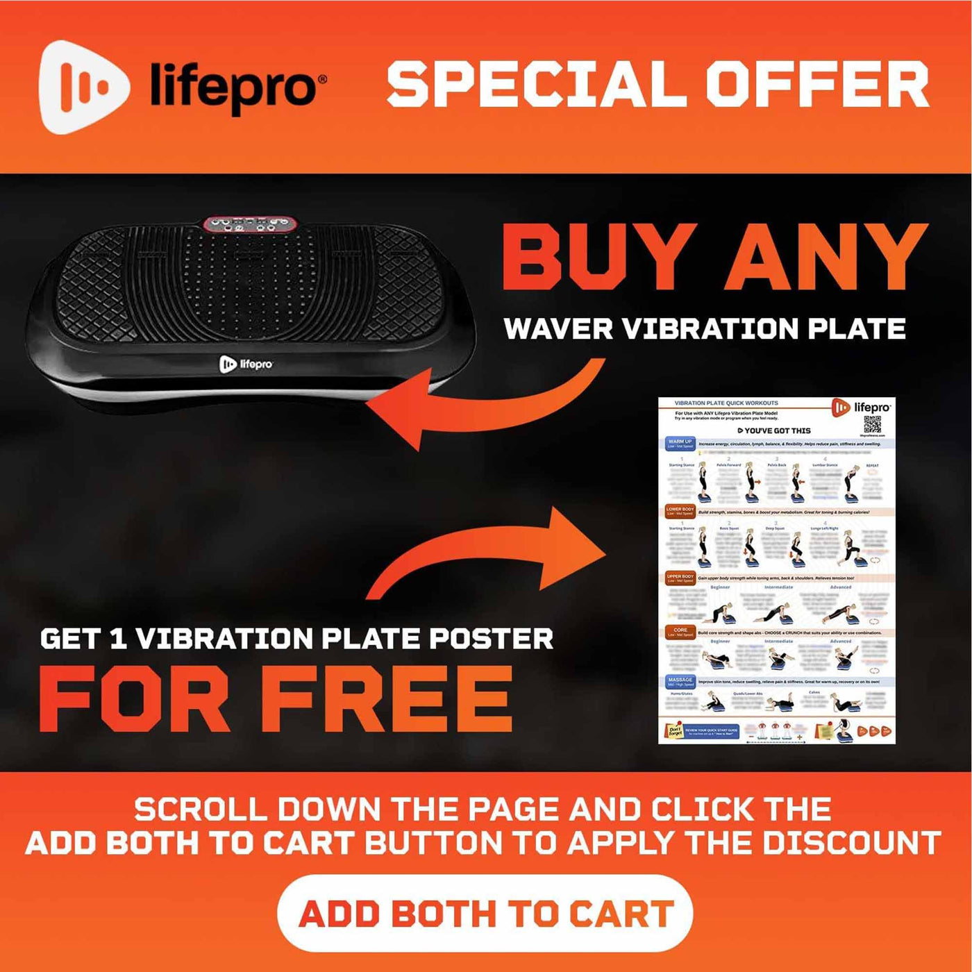 LifePro Waver Vibration Plate Home Workout Equipment for Weight Loss & Toning Muscle Exercise Machine