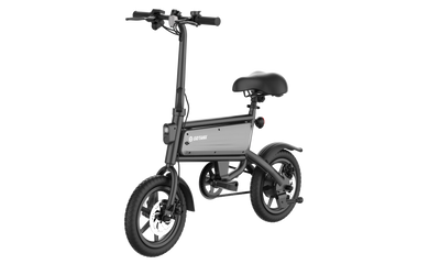 GOTRAX S2 14" Folding Electric Bike for Adults and Teens, 250W 15.5Mph, 15Miles LED Display Mini E-Bike for Commuting