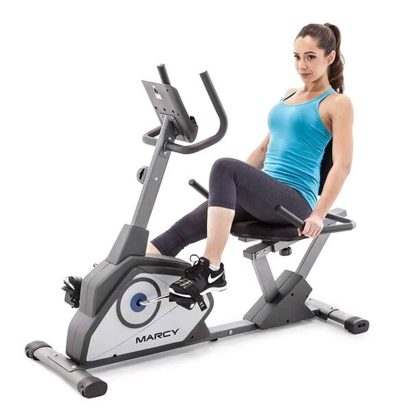 Impex NS-40502R Marcy Recumbent Exercise Workout Bike for Home Fitness