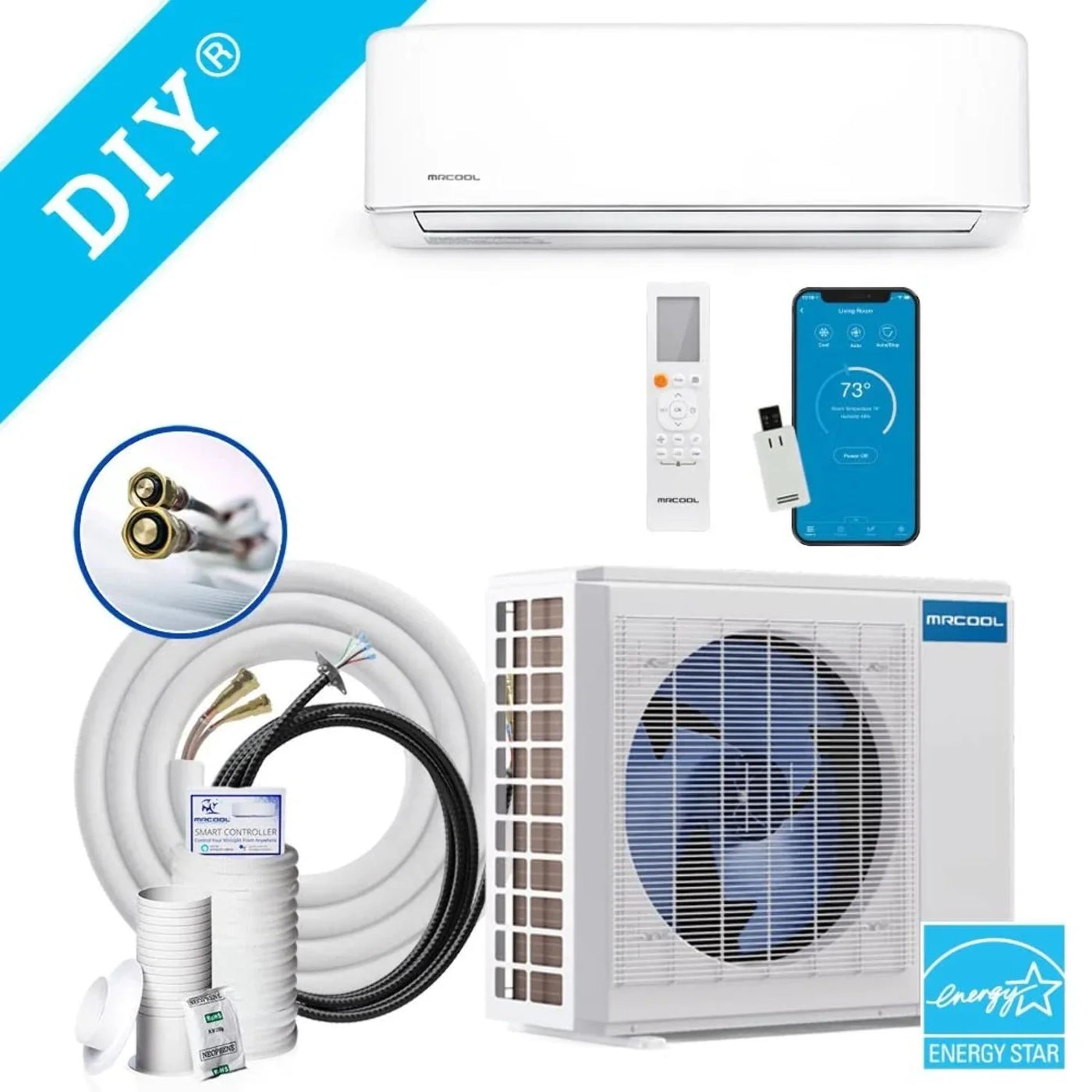 MRCOOL DIY 4th Gen Energy Star Ductless Mini-Split, White