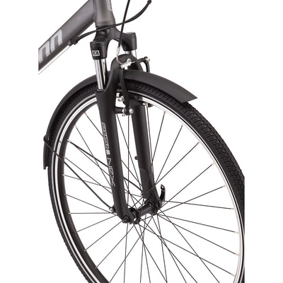 Schwinn Network 6c Hybrid Bike, 21 Speeds, Large 19.5" Mens Style Frame, 700c Wheels, Grey