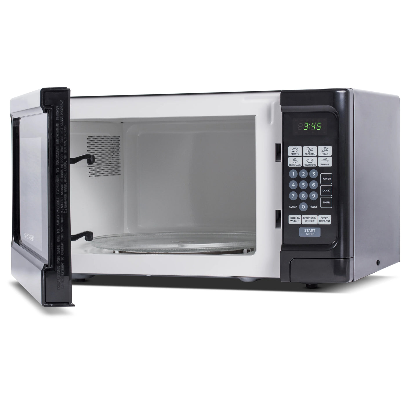 Commercial Chef 1.1 cu. Ft. Countertop Microwave Oven, Black