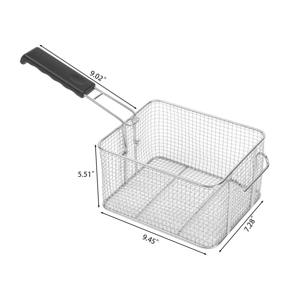 Ktaxon 12.5QT Deep Fryer 1700W Electric Stainless Steel Deep Fryer Adjustable Temperature