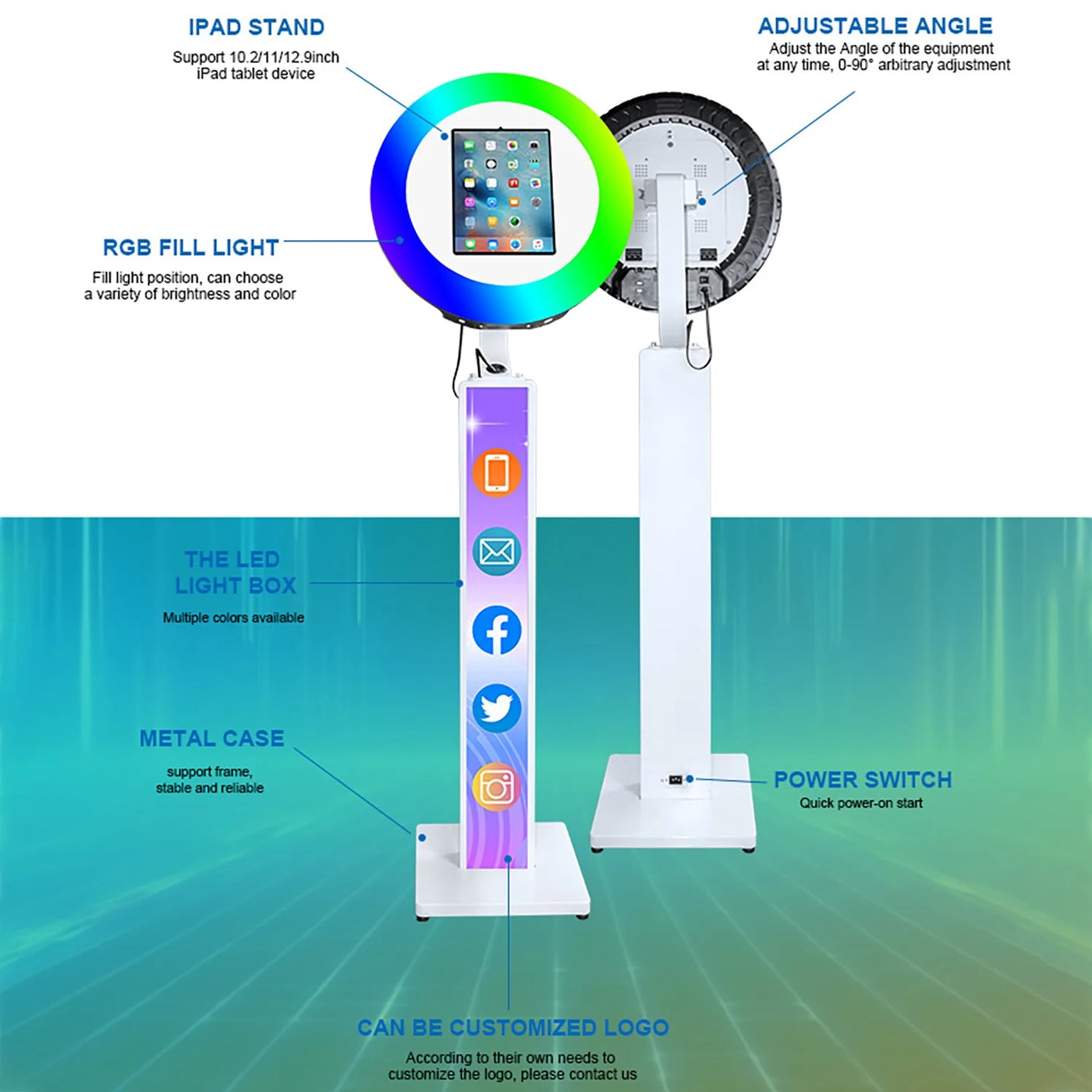 Ipad Photo Booth Selfie Photobooth Machine for Wedding Ipad PhotoBooth Weddings Parties Events