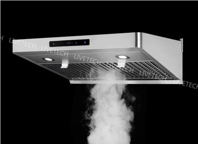 Rear Vent --- LiveTech Stainless Steel 30" Under Cabinet Range Hood 800 CFM