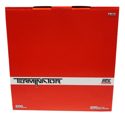 MTX Terminator TN12-04 12” 400 Watt Car Audio Subwoofer+Vented Sub Box Enclosure