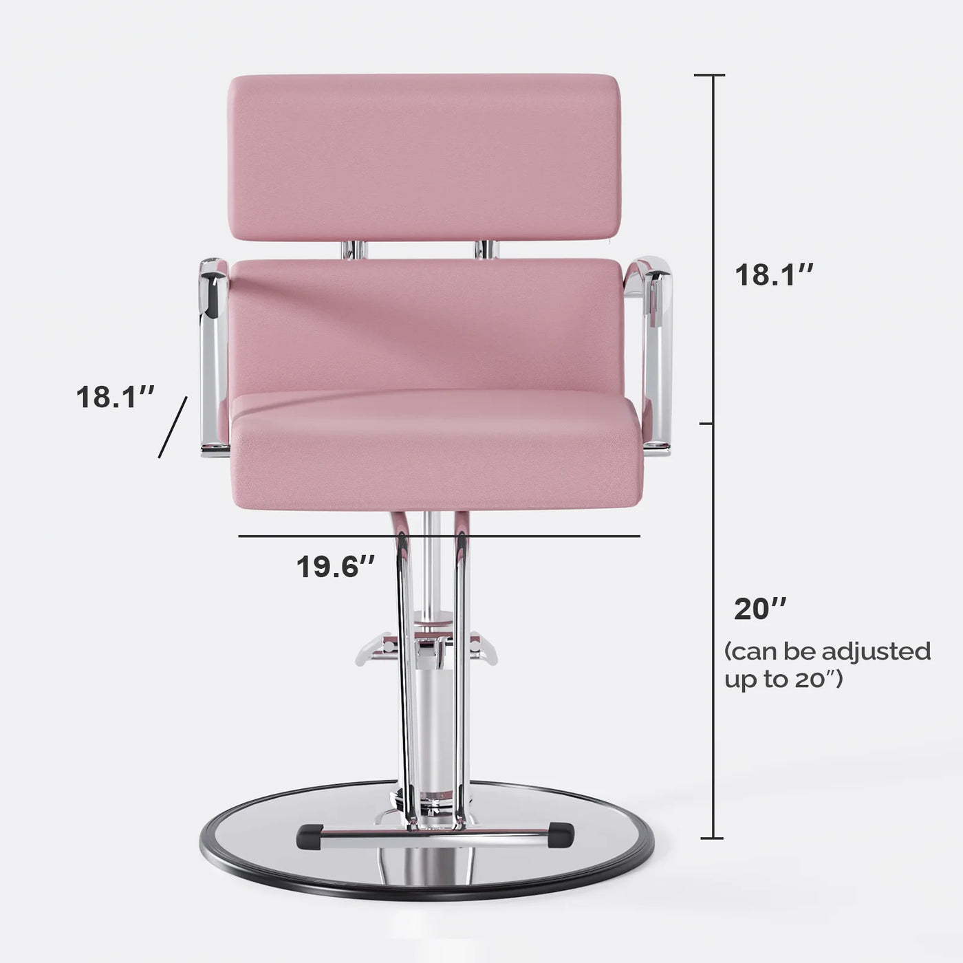 OmySalon Salon Chair Heavy Duty for Stylist, Barber Chair Pink 360 Degree Swivel, Hydraulic Pump for Hair Cutting, Beauty Spa Styling Hairdressing Tattoo Equipment