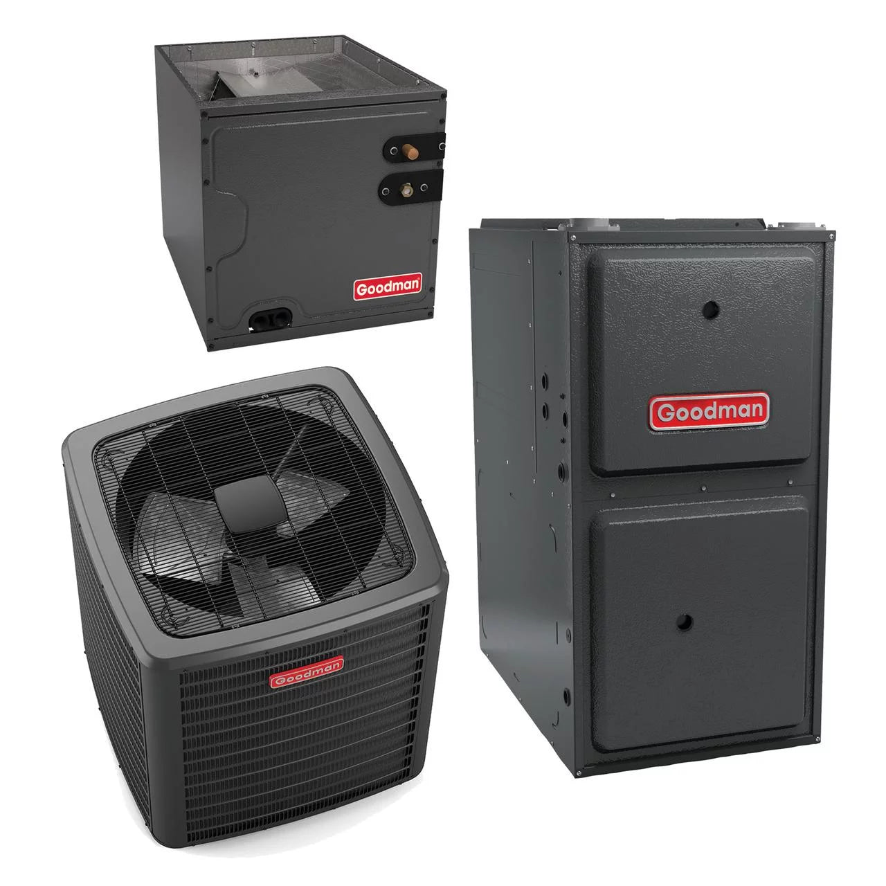 Goodman Classic Series 2.5 Ton 15 SEER2 40,000 Btu 96% Afue Gas System (Variable Speed Motor 14" Wide) - GSXB403010 - CAPTA3626B4 - GMVC960403BN