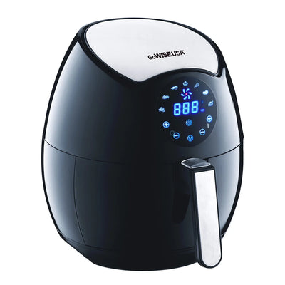 GoWISE USA GW22621 4th Generation Electric Air Fryer, Black, 3.7 QT, 1400W NEW