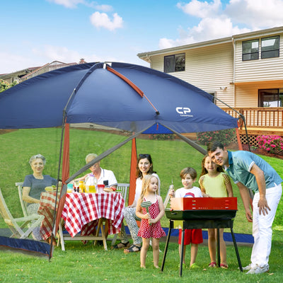 CAMPROS Screen House Room 12' x 10' Canopy Tent Sun Shelter, Blue