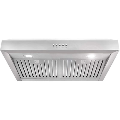 Cosmo UC30 30-Inch Under-Cabinet Range Hood and Over Stove Vent Light, Silver