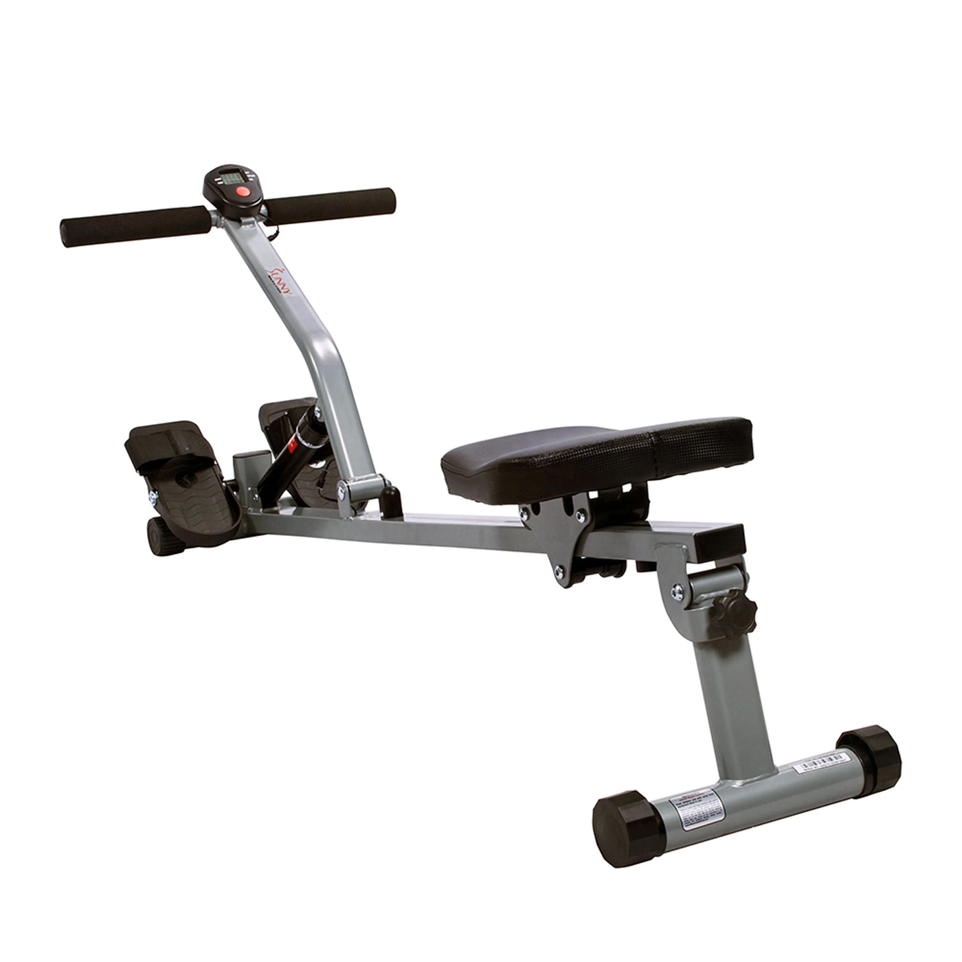 Sunny Health & Fitness SF-RW1205 12 Adjustable Resistance Rowing Machine Rower w/ Digital Monitor