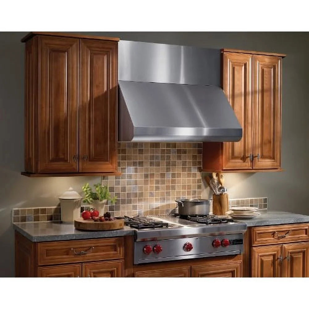 Broan E6036 600 Cfm 36" Wide Stainless Steel Wall Mounted Range Hood - Stainless Steel