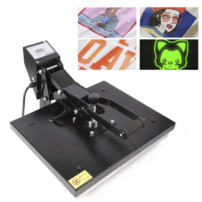 DENEST 16" x 20" Clamshell Heat Press Machine DIY T-shirt Sublimation Digital Transfer