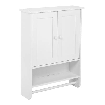 Wall Hanging Cabinet with 2 Doors - Space Saving Wall Washer Storage Organizer for Small Rooms