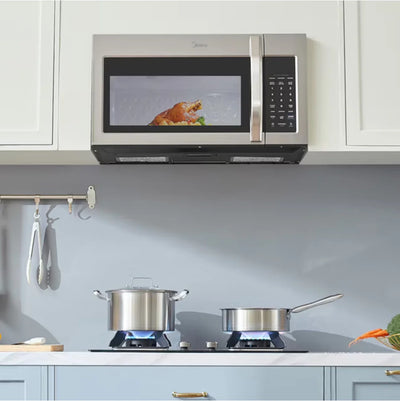 Midea 1.7 Cu. Ft. Stainless Steel Over-the-Range Microwave