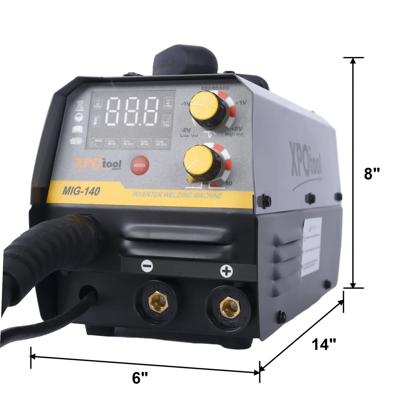 140A MIG Welder,110V multiprocess welder,Gas Gasless MIG Welding Machine,4 in 1 Flux MIG/Solid Wire/Lift TIG/Stick ARC Welder