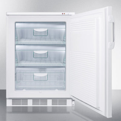 Built-in undercounter medical all-freezer capable of -25 C operation, with front lock