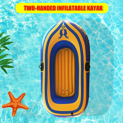 YDNGF Thickened Pvc Inflatable 2person Kayak Rafting Boat Inflatable Boat 2person Boat Dinghy Sports Leisure Inflatable Fishing Rafting Water