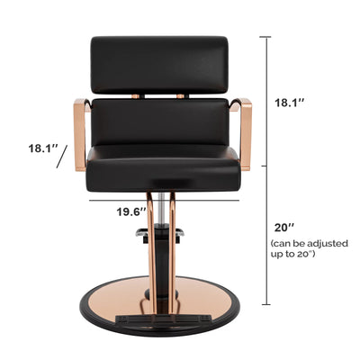 OmySalon Salon Chair Heavy Duty for Stylist, Barber Chair 360 Degree Swivel, Hydraulic Pump for Hair Cutting, Beauty Spa Styling Hairdressing Tattoo Equipment