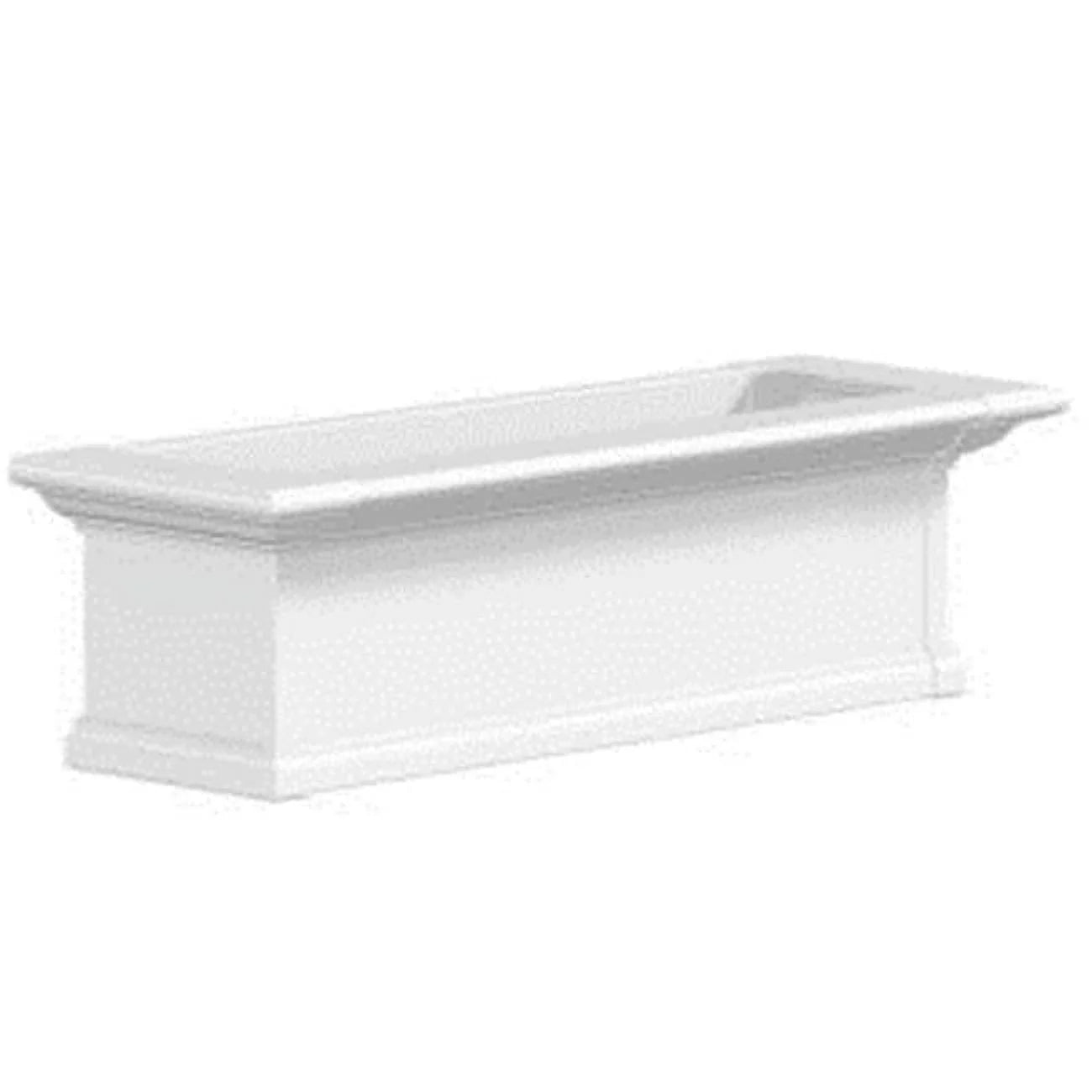 4823W Yorkshire 3 Foot Window Box - White