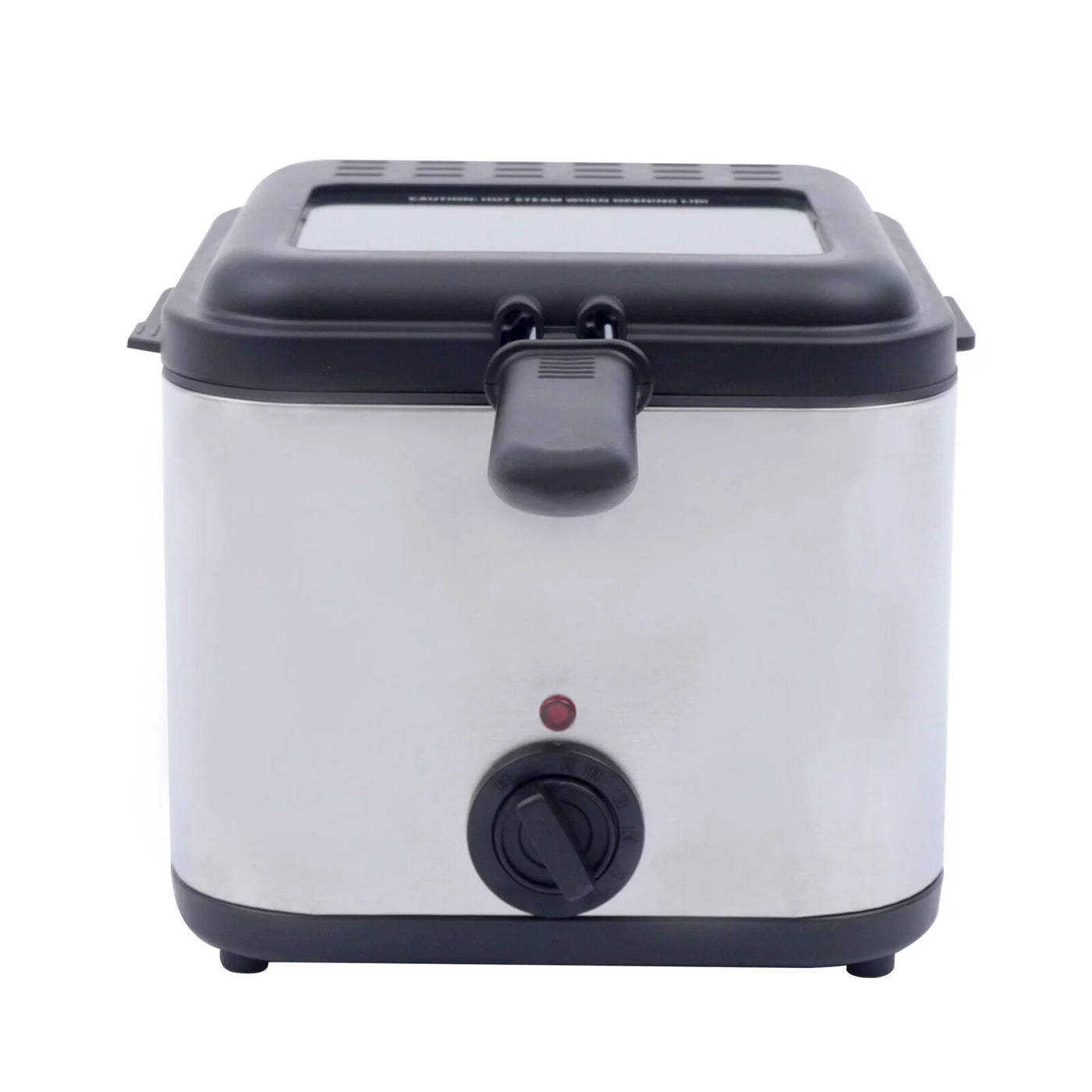 DENEST 1KW Stainless Steel Electric Deep Fryer w/Basket, Adjustable Control Temperature