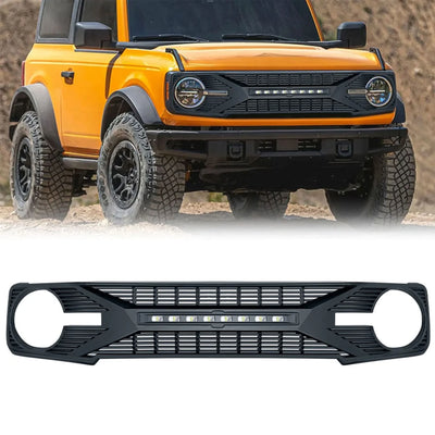 AMERICAN MODIFIED Grille w/ Lights for 21-24 Ford Bronco w/o Front Camera