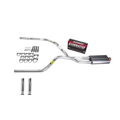 Silverado 88-95 dual exhaust 2.5 pipe Flowmaster 50 RC Tip