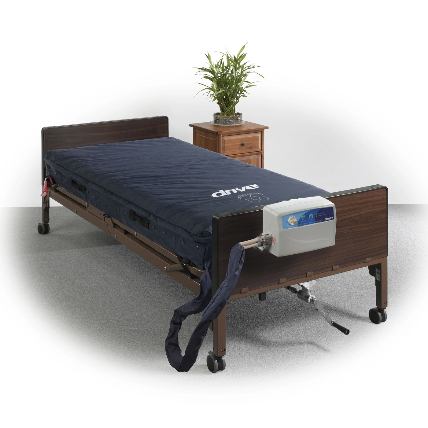 Drive Medical Med-Aire Assure 5" Air with 3" Foam Base Alternating Pressure and Low Air Loss Mattress System