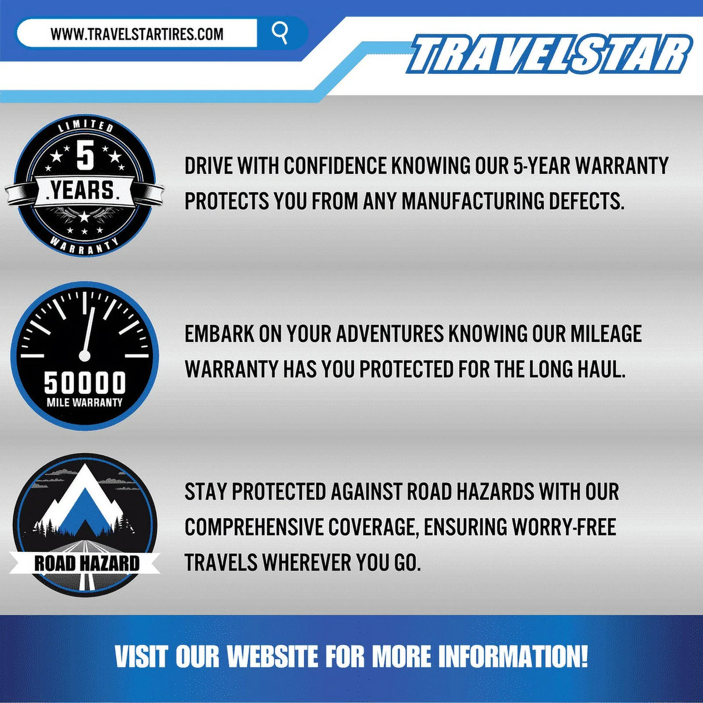 Travelstar UN106 All Season 205/75R14 95S Passenger Tire 205/75/14,White Wall 18mm(Tire Only)