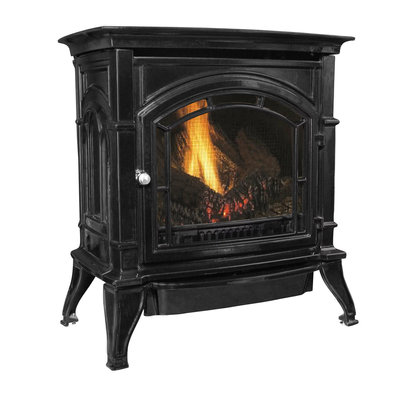 Ashley Hearth 1000 sq ft. Vent-Free Natural Gas Stove, Black