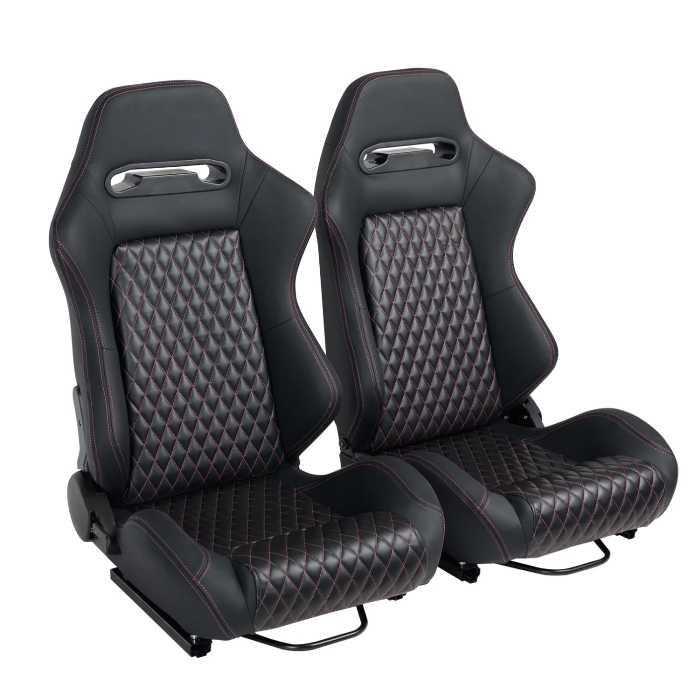 High Quality Racing Seat with Suade Material Double Slider Design - Set of 2 Pieces