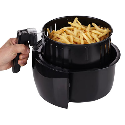 GoWISE USA GW22621 4th Generation Electric Air Fryer, Black, 3.7 QT, 1400W NEW