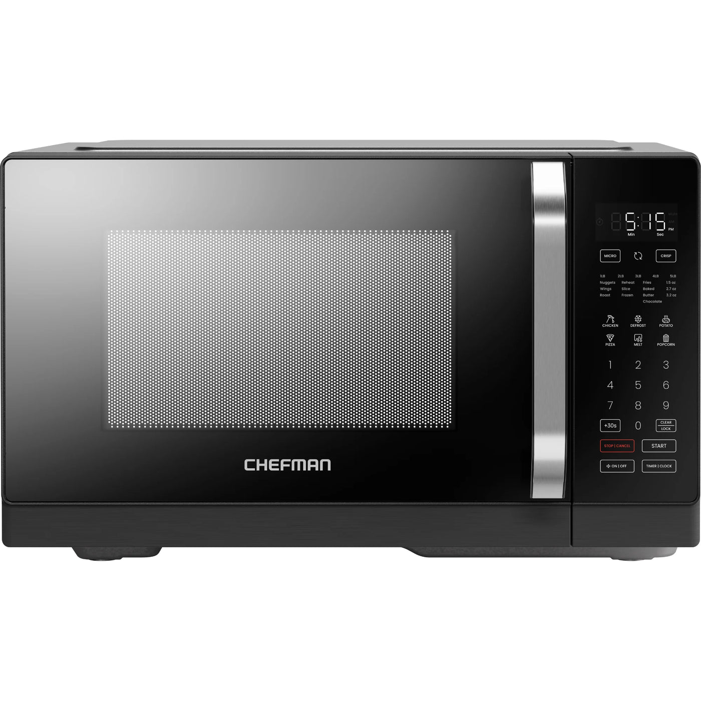 Chefman MicroCrisp 0.8 cu. ft. Microwave and Convection Oven 1800W – Black, New