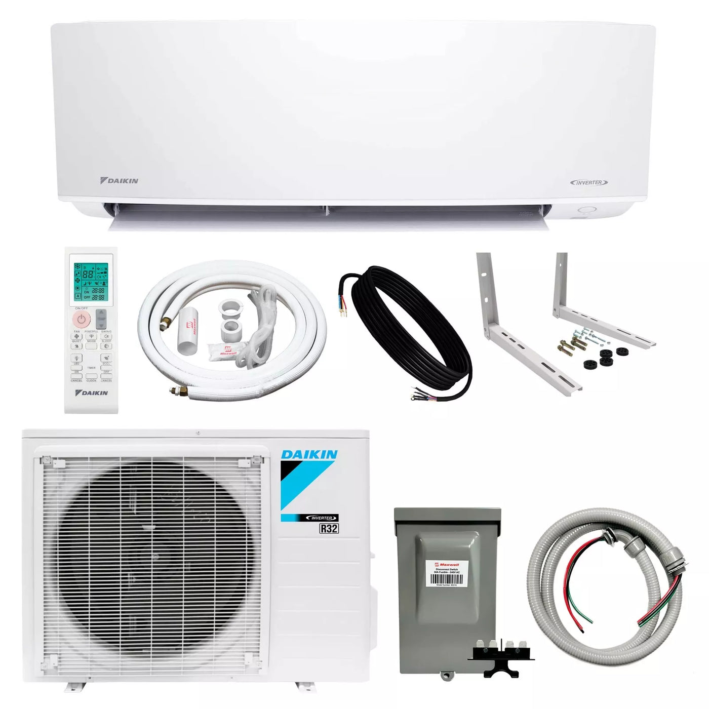 Daikin 18000 BTU 18 SEER2 Entra Series Ductless Mini-Split Air Conditioner - R32