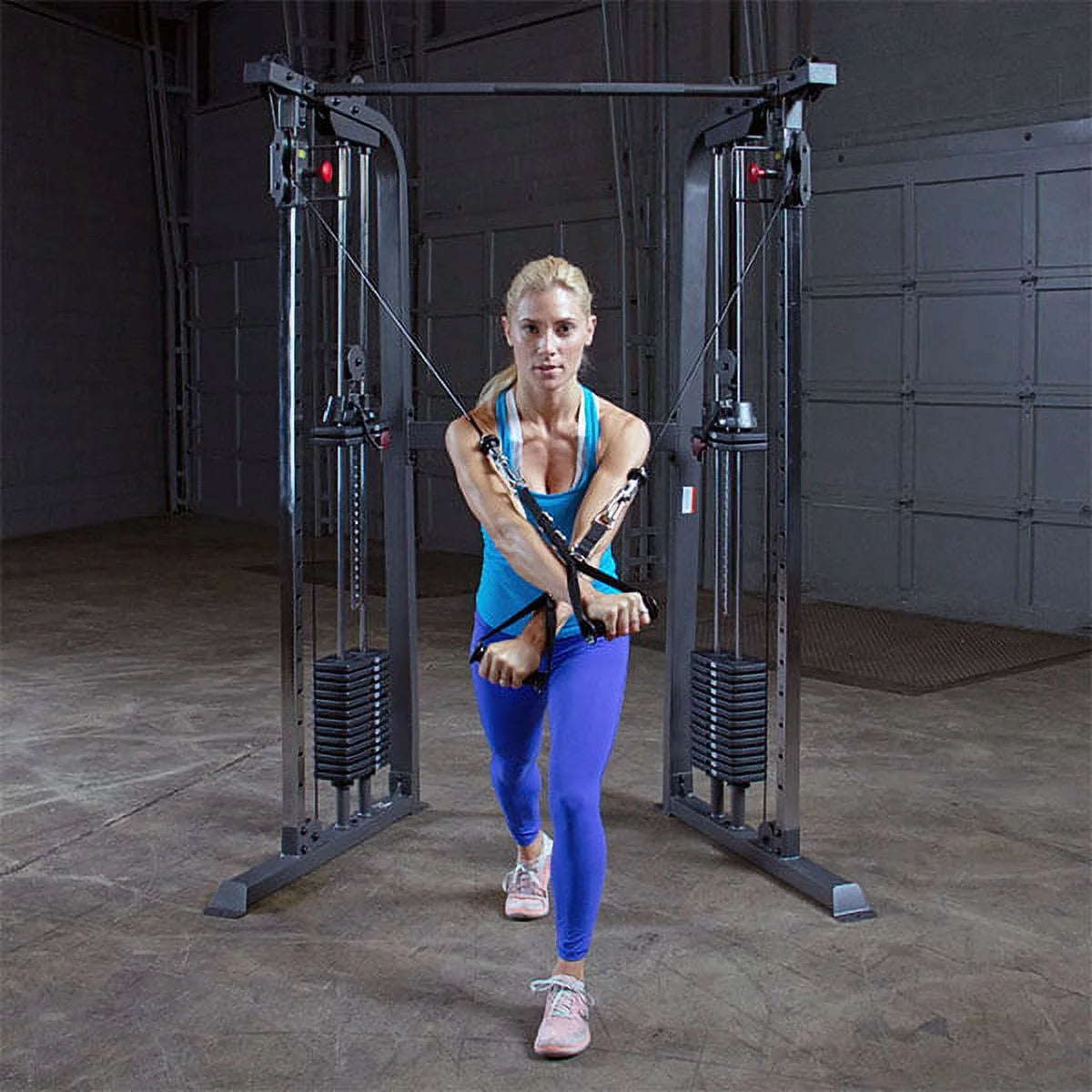 Body-Solid Powerline PFT100 Functional Trainer Cable Machine, Dual 210 Lb. Weight Stacks