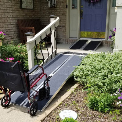 Titan Ramps 4' Single-Fold Wheelchair Ramp - 500 lb. Capacity