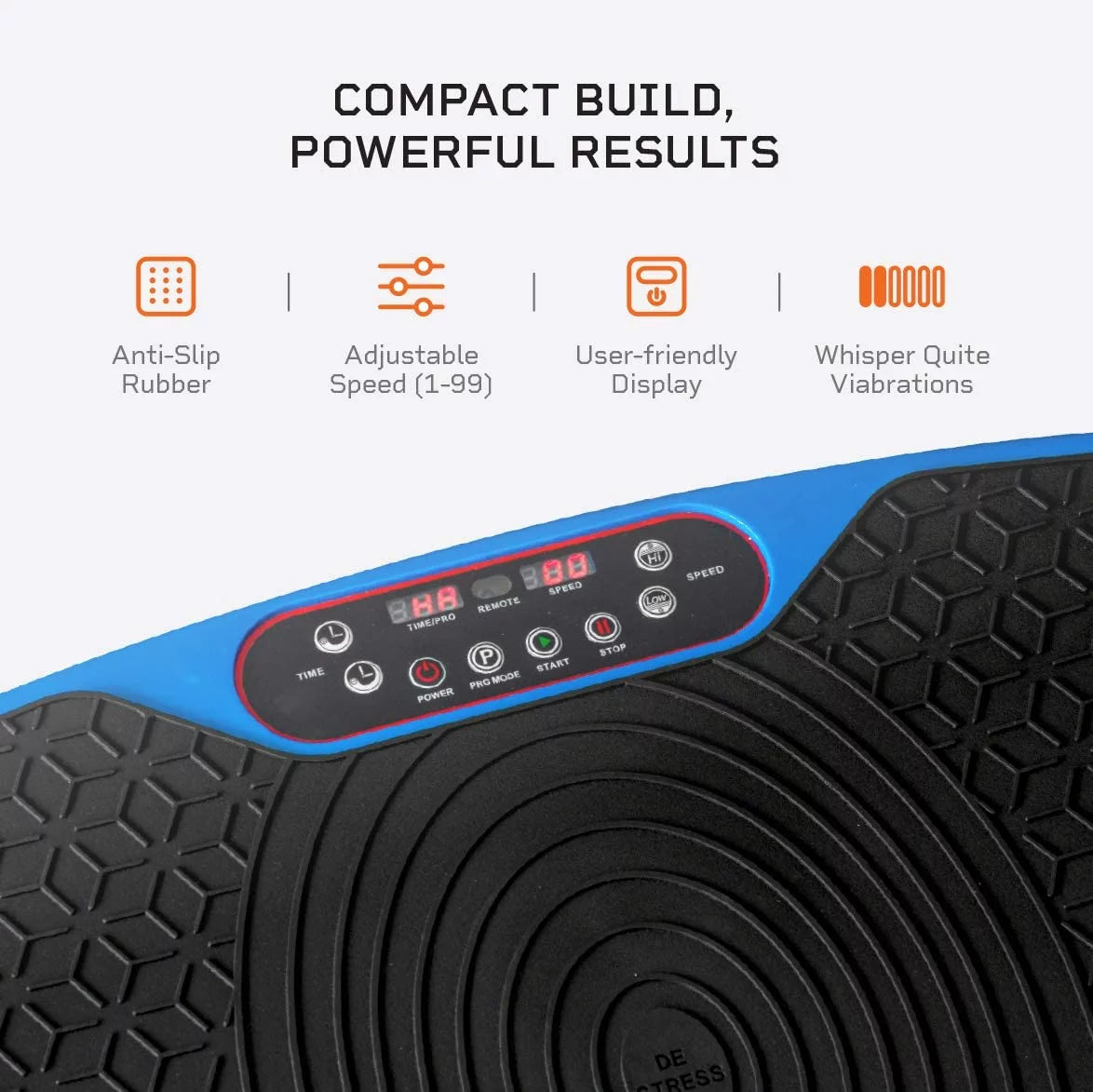 LifePro Waver Mini Vibration Plate - Whole Body Vibration Platform Exercise Machine - Home & Travel Workout Equipment for Weight Loss, Toning & Wellness - Max User Weight 260lbs