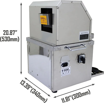 EQCOTWEA Electric Sugar Cane Juicer Press Machine Sugarcane Juice Extractor Commercial Juicing Kumquat Citrus Ginger