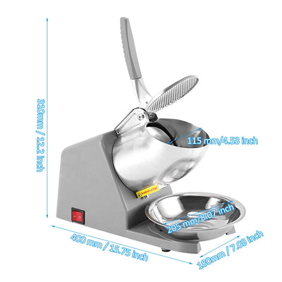 Ice Maker,Dual Ice Maker Shaved Ice Ice Shaver Siuke Buzhi Havou Mizuh Maker Ice Shaved