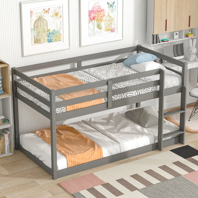 Stylish Grey Loft Twin Bed - Perfect Addition to Your Modern Bedroom Decor - Cozy and Contemporary Sleeping Solution - Ideal for Small Spaces and Shared Rooms