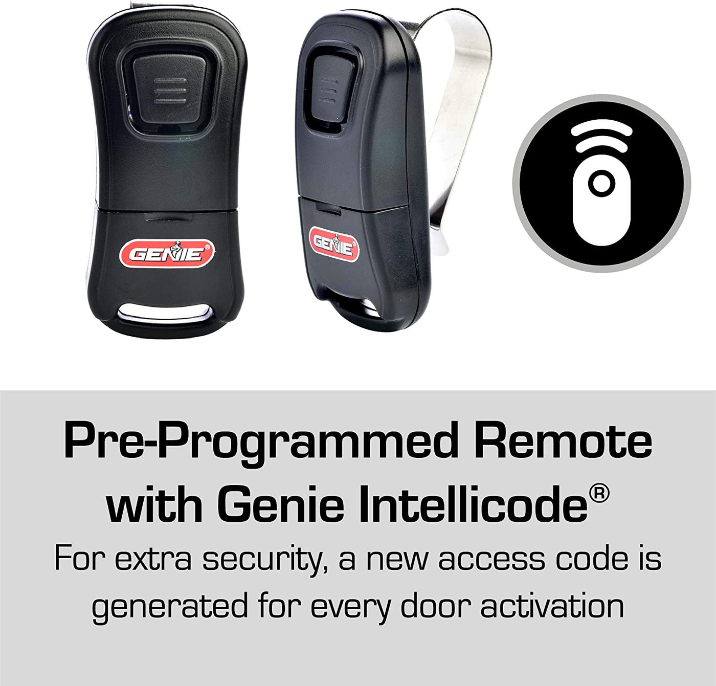 Genie 2055 LED Stealth 500 Essentials LED Bulbs Included Ultra Quiet Belt Drive Garage Door Opener