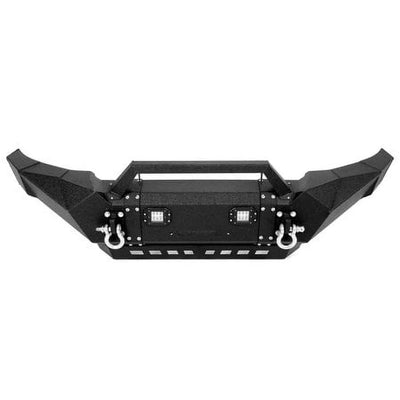 Kojem Front Bumper for 2005-2015 Toyota Tacoma w/ Winch Plate & LED Lights & D-rings 3 Piece Powder Coated