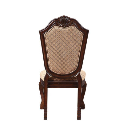 Formal Traditional Espresso Finish Dining Side Chairs 2pc Set Wooden Frame Chair Padded Seat Back Furniture