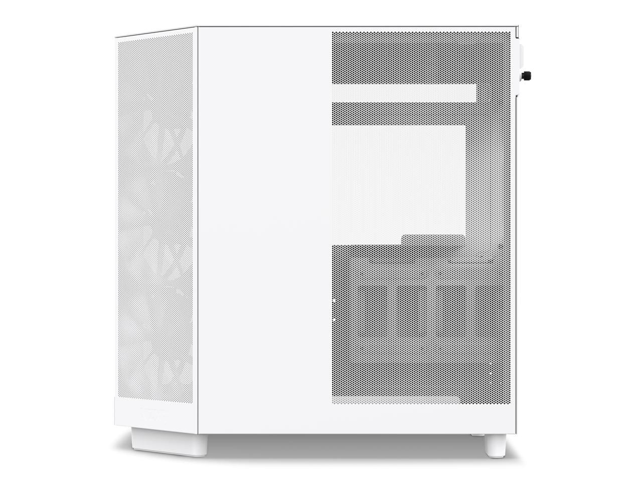 NZXT H6 FLOW Compact Dual-Chamber Mid-Tower Airflow Case, White, CC-H61FW-01