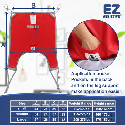 EZ Assistive Hoyer Lift Sling for Patient Transfer,Patient Lift Sling for Divided Leg,Hoyer Sling Transfer and Lift Patient Safely, 500lb Weight Capacity