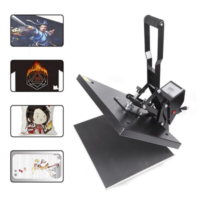 DENEST 16" x 20" Clamshell Heat Press Machine DIY T-shirt Sublimation Digital Transfer