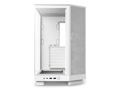 NZXT H6 FLOW Compact Dual-Chamber Mid-Tower Airflow Case, White, CC-H61FW-01