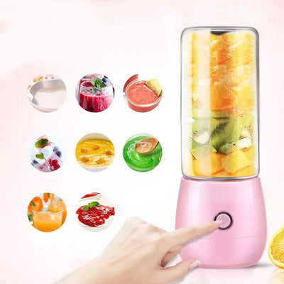 Juicer Glass Portable Smoothie Fruit Blender Mixer Juice Extractor Juicer Machine Manual Food Processor Exprimidor